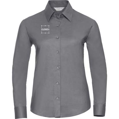 Image produit Ladies’ long sleeve tailored oxford shirt