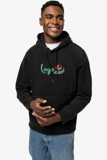 Image produit Sweat-shirt à capuche oversize en micropolaire recyclée unisexe