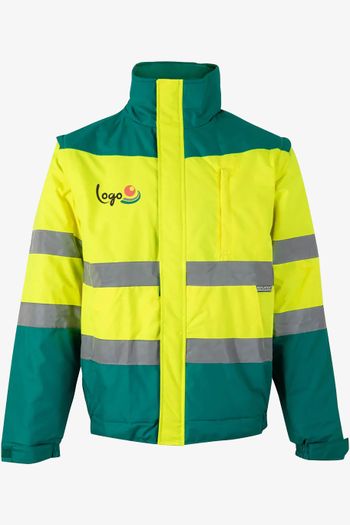 Image produit Blouson matelassé 2 en 1 haute visibilité