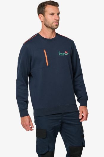 Image produit Sweat-shirt Day To Day zip poche contrastée unisexe