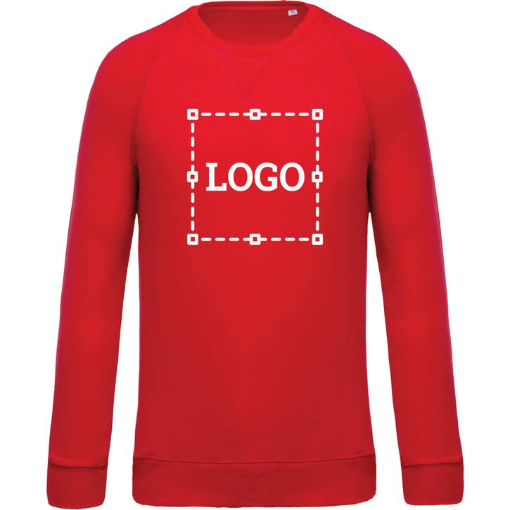 Sweat-shirt BIO col rond manches raglan homme 