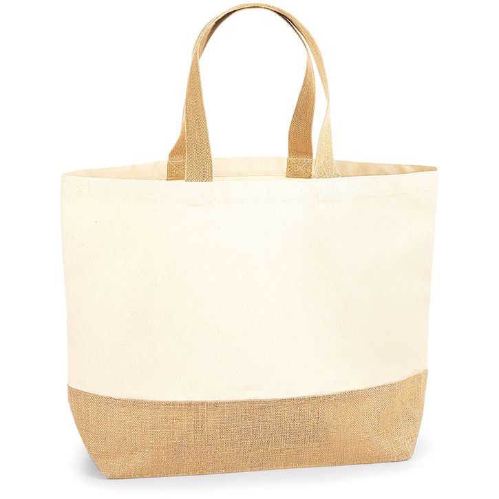 Image produit Sac fourre-tout en toile avec base en jute XL