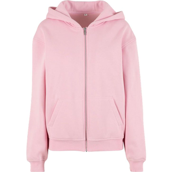 Ladies Loose Fit Zip Hoody