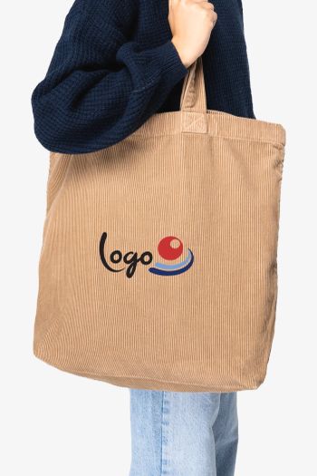 Image produit Sac délavé en velours côtelé