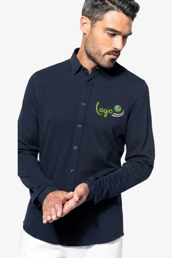 Image produit Chemise maille piquée manches longues