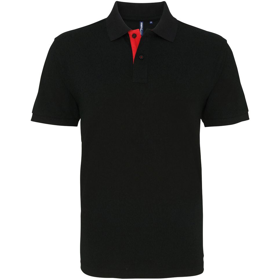 Polo contrasté coupe classique homme