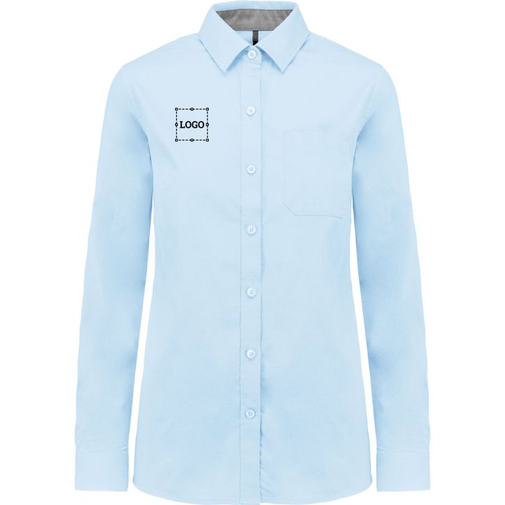 Image produit Chemise coton Nevada manches longues femme