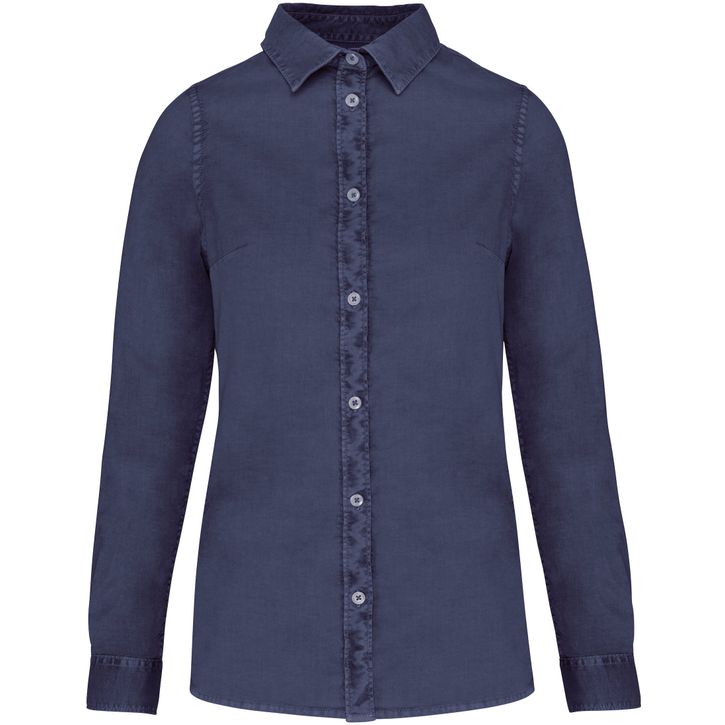 Image produit Chemise délavée en coton twill femme
