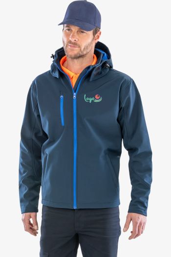 Image produit Mens recycled hooded softshell