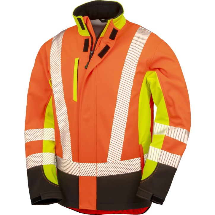 Image produit Recycled 3-layer printable 3-tone safety softshell