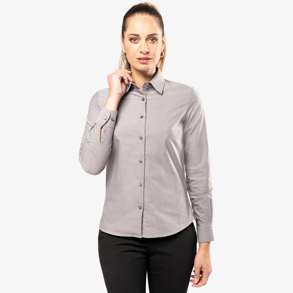 Chemise Oxford manches longues femme