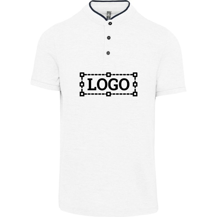 Image produit Polo col mao manches courtes homme