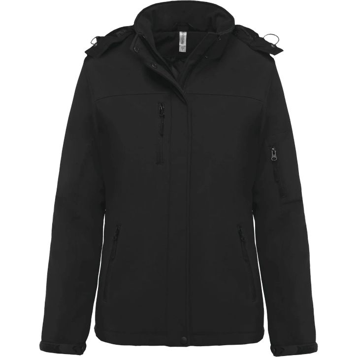 Image produit Parka softshell doublée à capuche pour femme
