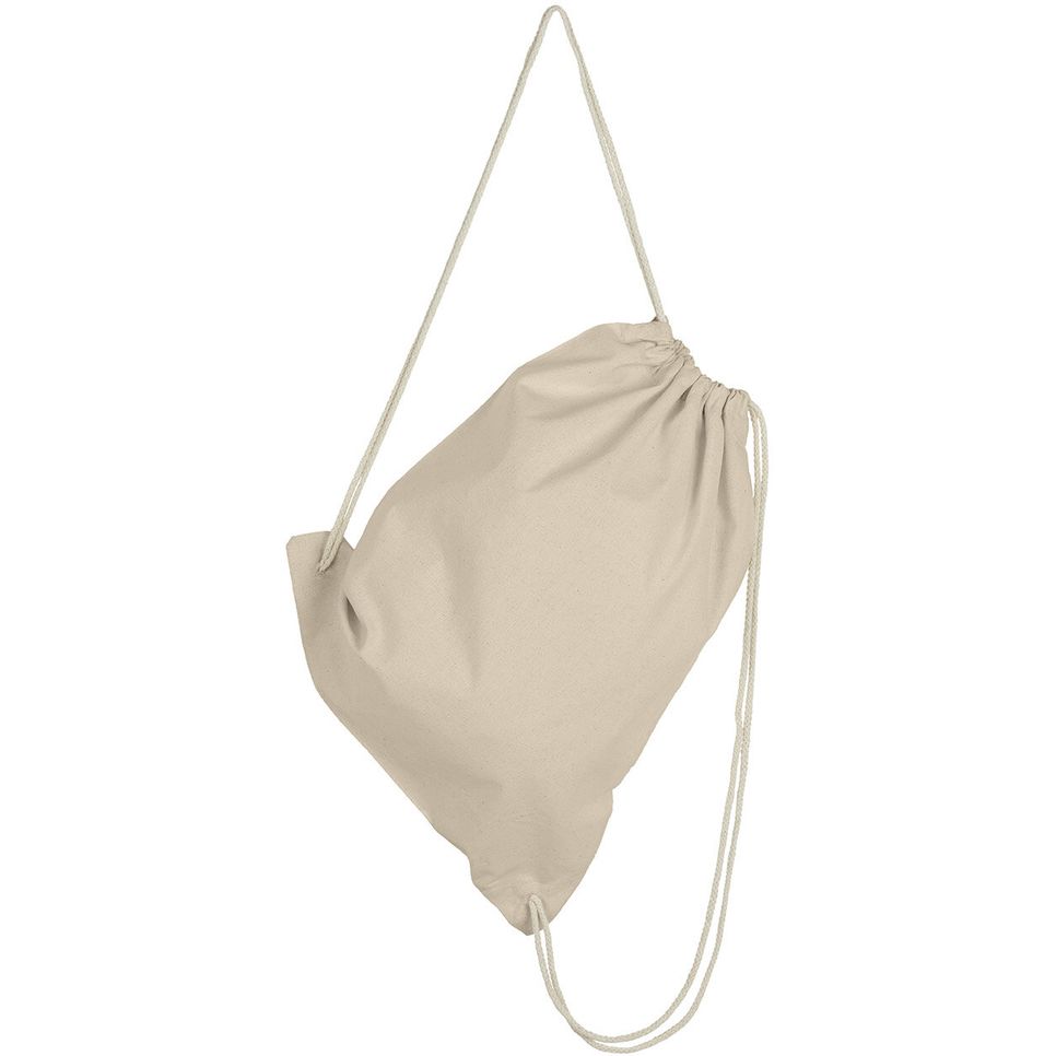 Organic Cotton Drawstring Backpack