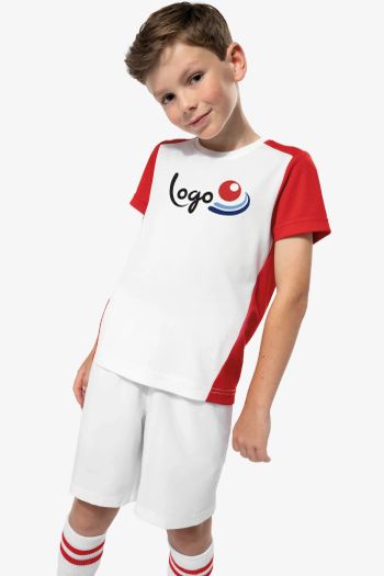 Image produit T-shirt de sport écoresponsable bicolore enfant