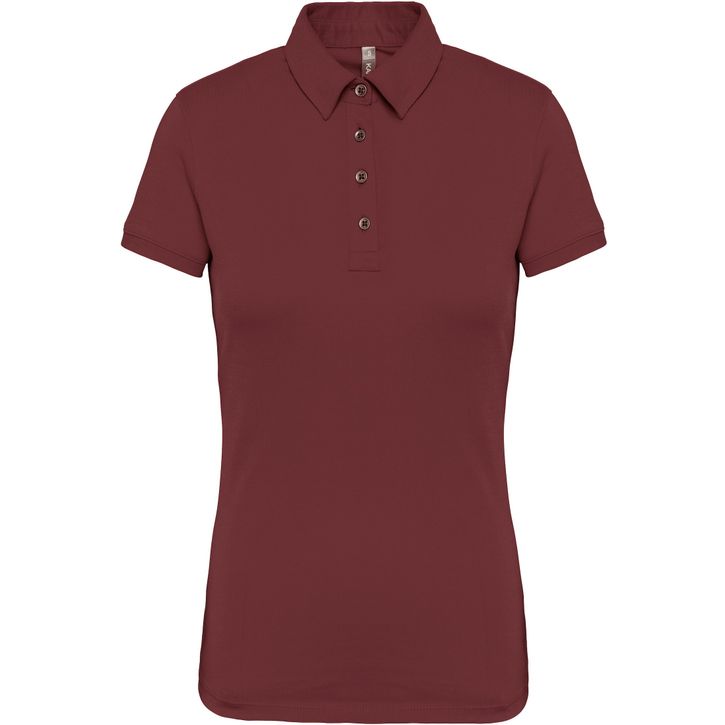 Polo jersey manches courtes femme