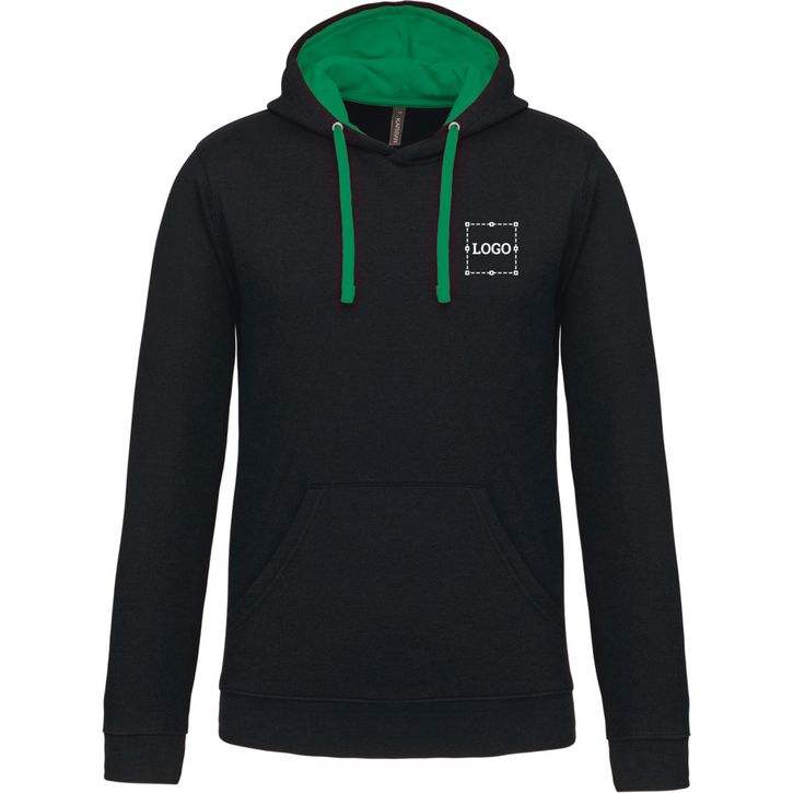 Image produit Sweat à capuche bicolore