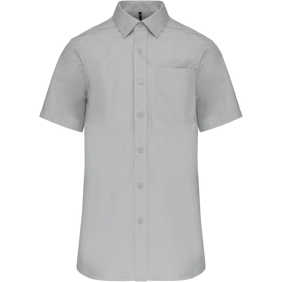 Chemise popeline manches courtes