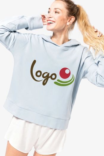 Image produit Sweat-shirt capuche Lounge bio femme