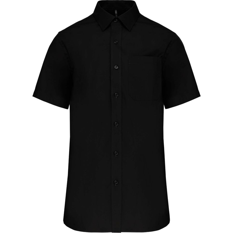 Chemise popeline manches courtes