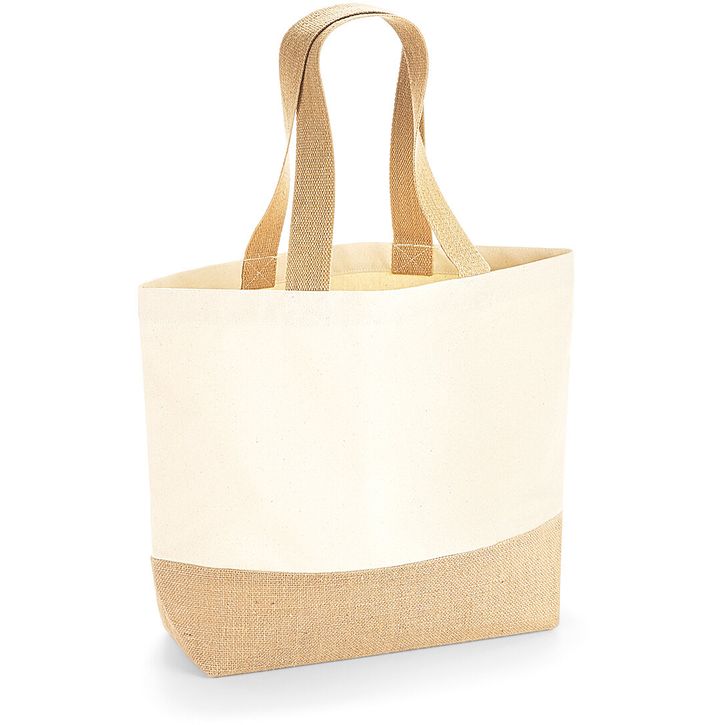 Image produit Sac fourre-tout en toile avec base en jute