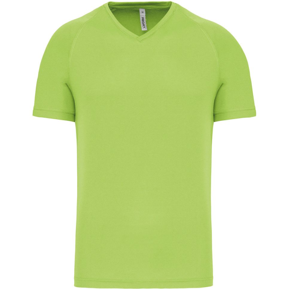 T-shirt de sport manches courtes col v homme