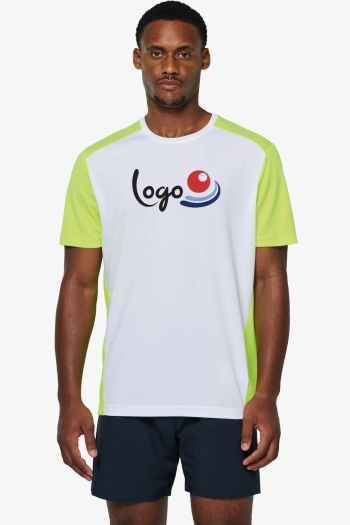 Image produit T-shirt de sport écoresponsable bicolore homme