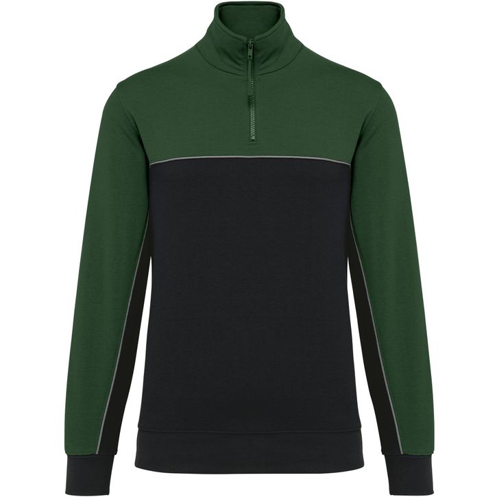 Image produit Sweat-shirt écoresponsable col zippé unisexe