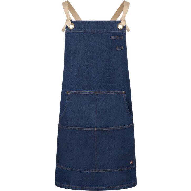 Denim Bib Apron Urban-Style 100% Cotton - Denim Blue