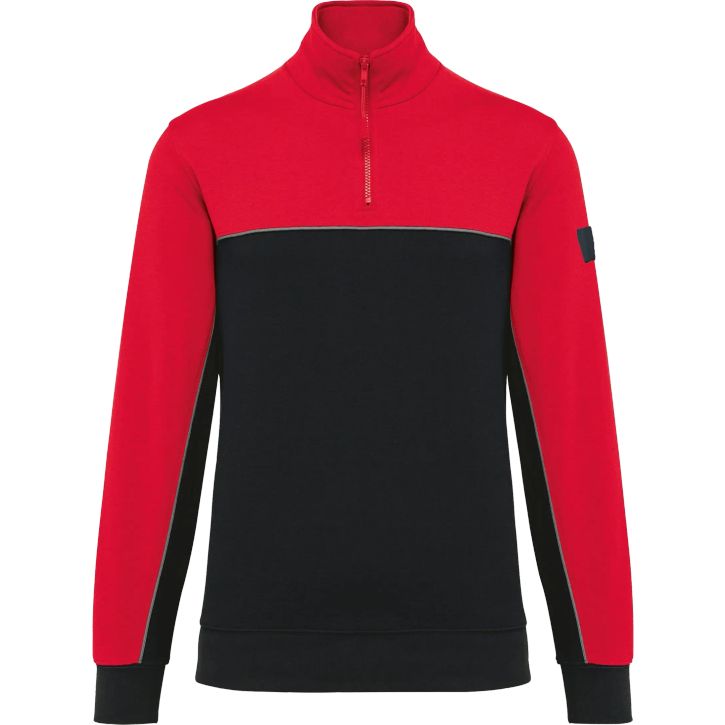 Image produit Sweat-shirt écoresponsable col zippé unisexe