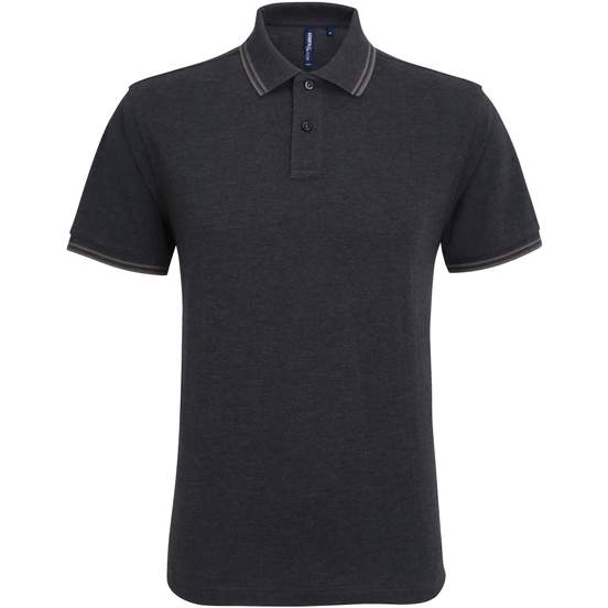 Polo passepoilé coupe classique homme - col contrasté