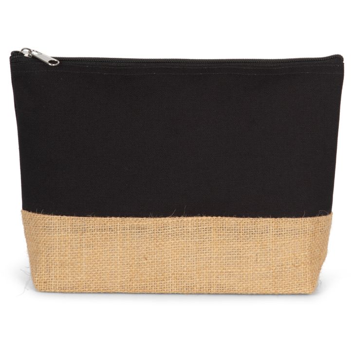 Image produit Pochette en toiles de coton et jute