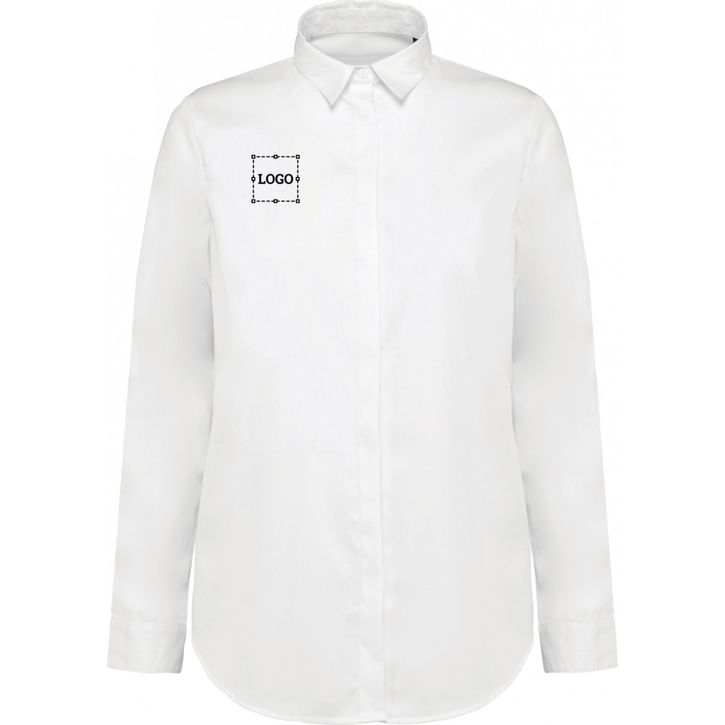 Image produit Chemise twill manches longues femme