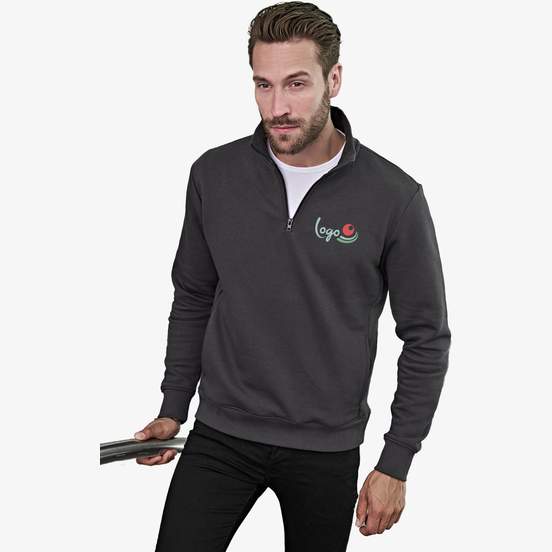 Half zip sweatshirt