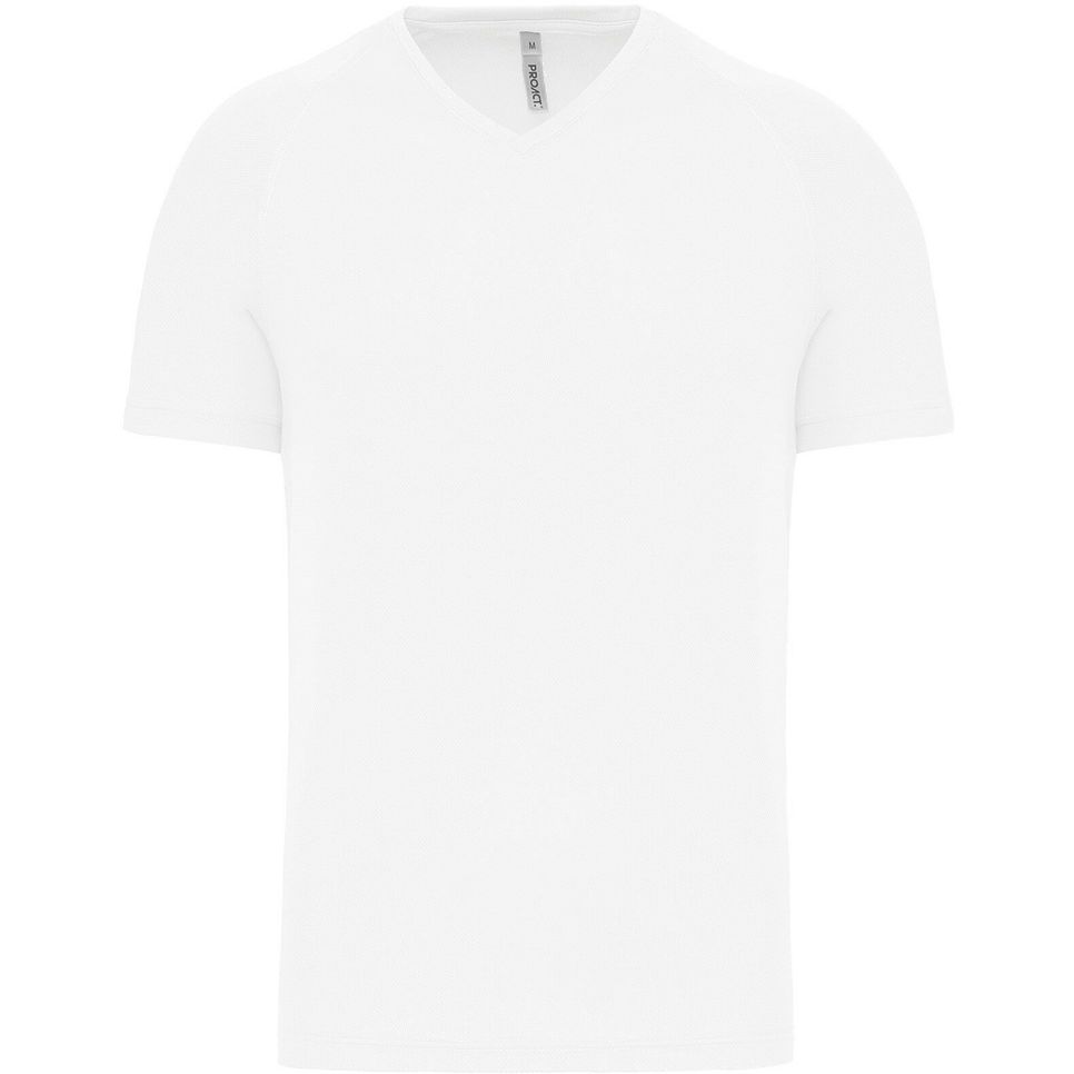 T-shirt de sport manches courtes col v homme