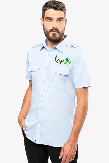 Image produit Chemise pilote manches courtes homme