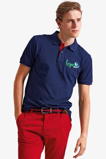 Image produit Polo contrasté coupe classique homme