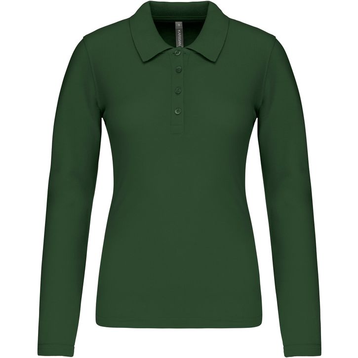 Image produit Polo piqué manches longues femme 