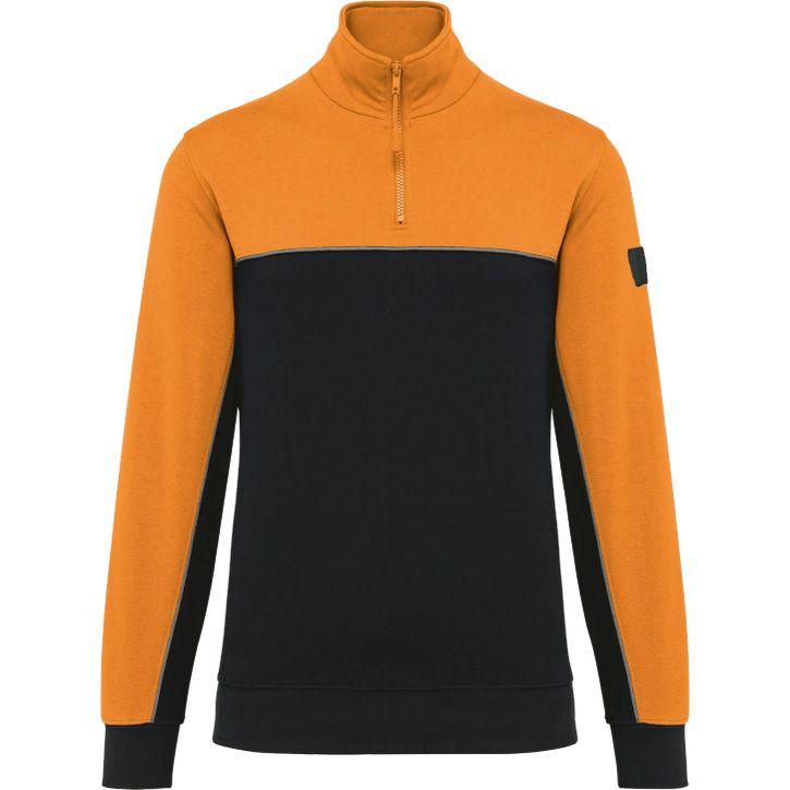 Image produit Sweat-shirt écoresponsable col zippé unisexe