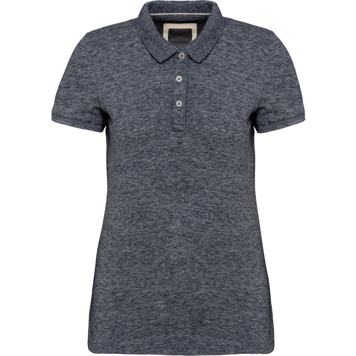 Image produit Polo vintage manches courtes femme