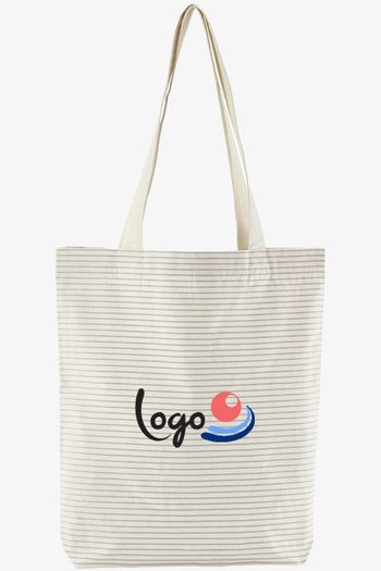 Image produit Tote bag rayé en coton bio