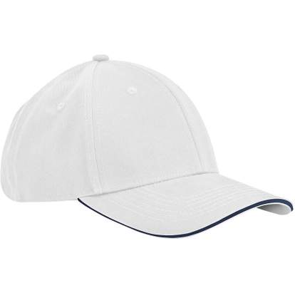 Image produit Casquette classique 6 panneaux en coton biologique EarthAware  - visière sandwich