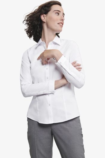 Image produit Chemise à chevrons cintrée manches longues femme