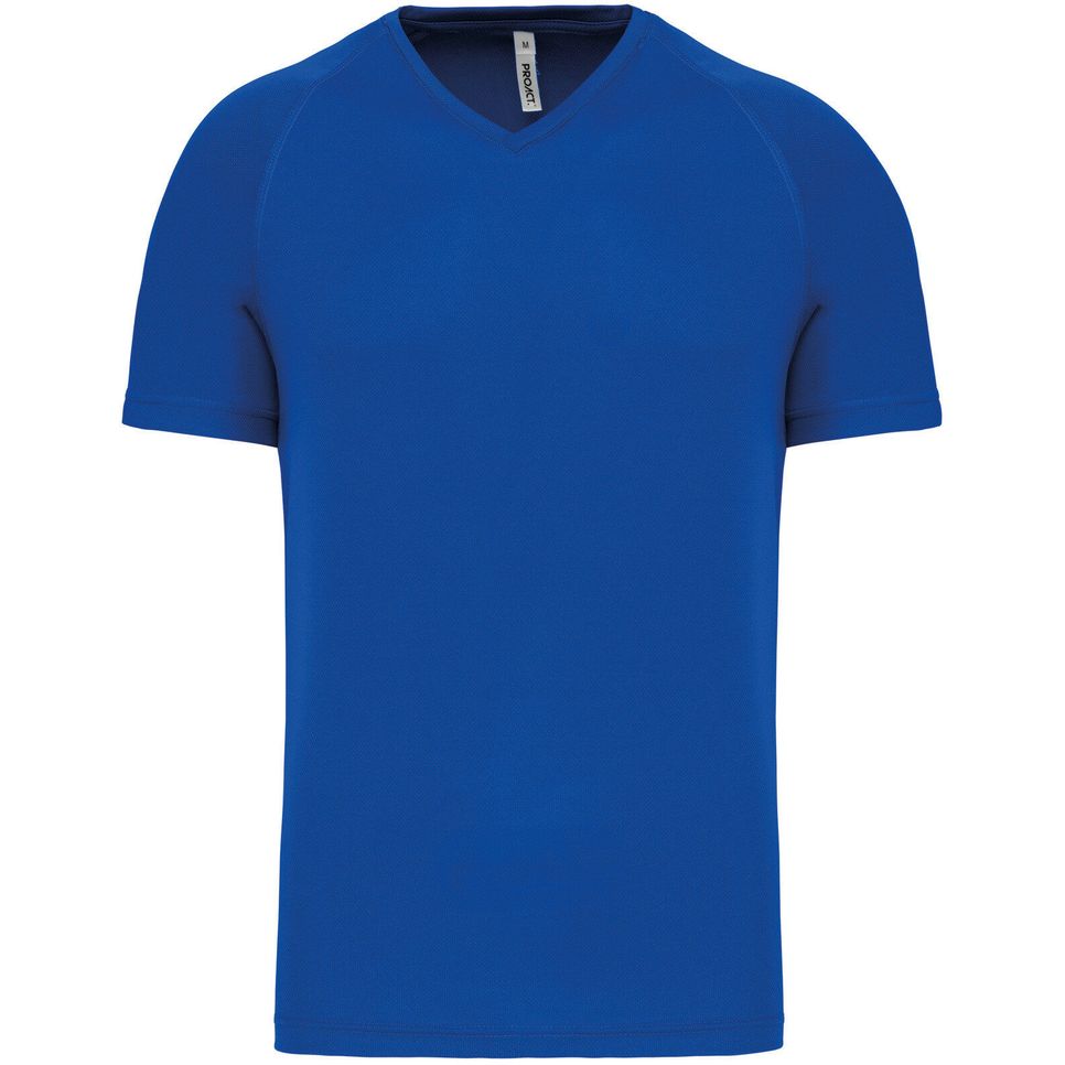 T-shirt de sport manches courtes col v homme