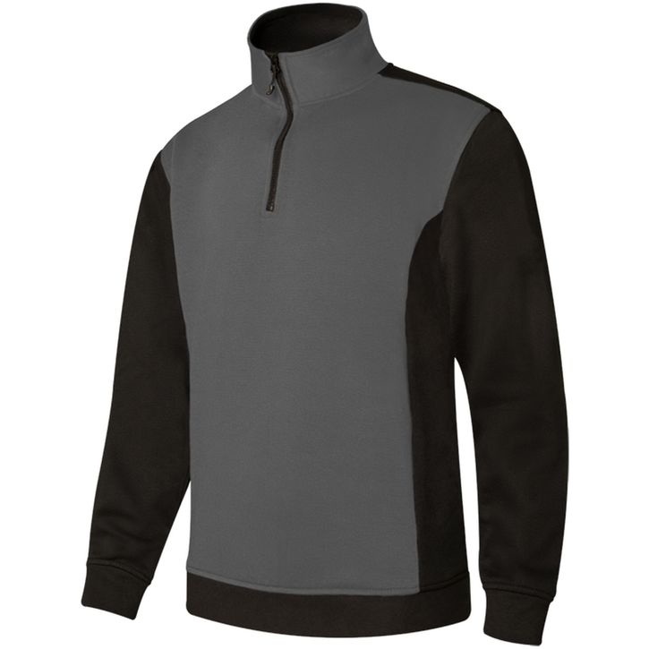 Image produit Sweat bicolore col zippé