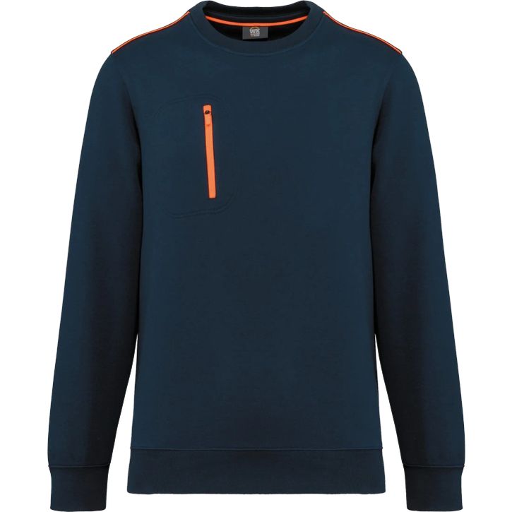 Image produit Sweat-shirt Day To Day zip poche contrastée unisexe