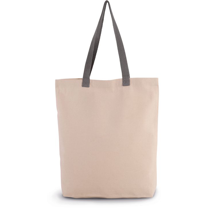 Image produit Sac shopping à soufflet avec poignées contrastées