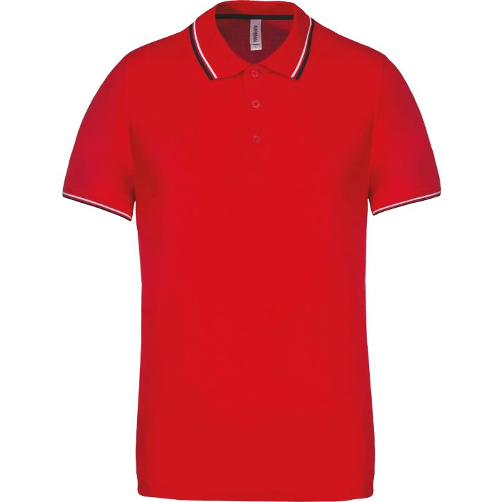 Image produit Polo maille piquée manches courtes homme