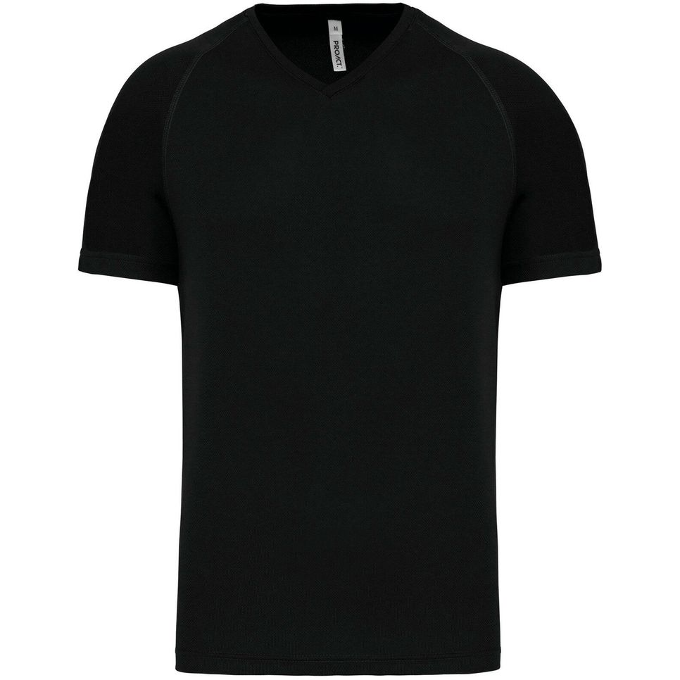 T-shirt de sport manches courtes col v homme