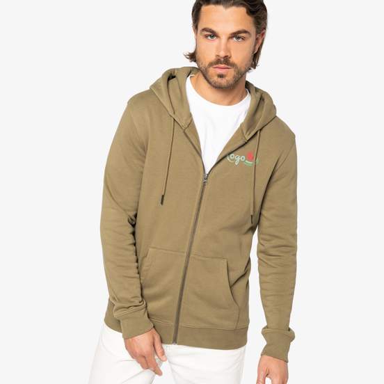 Sweat zippé capuche unisexe - 350g